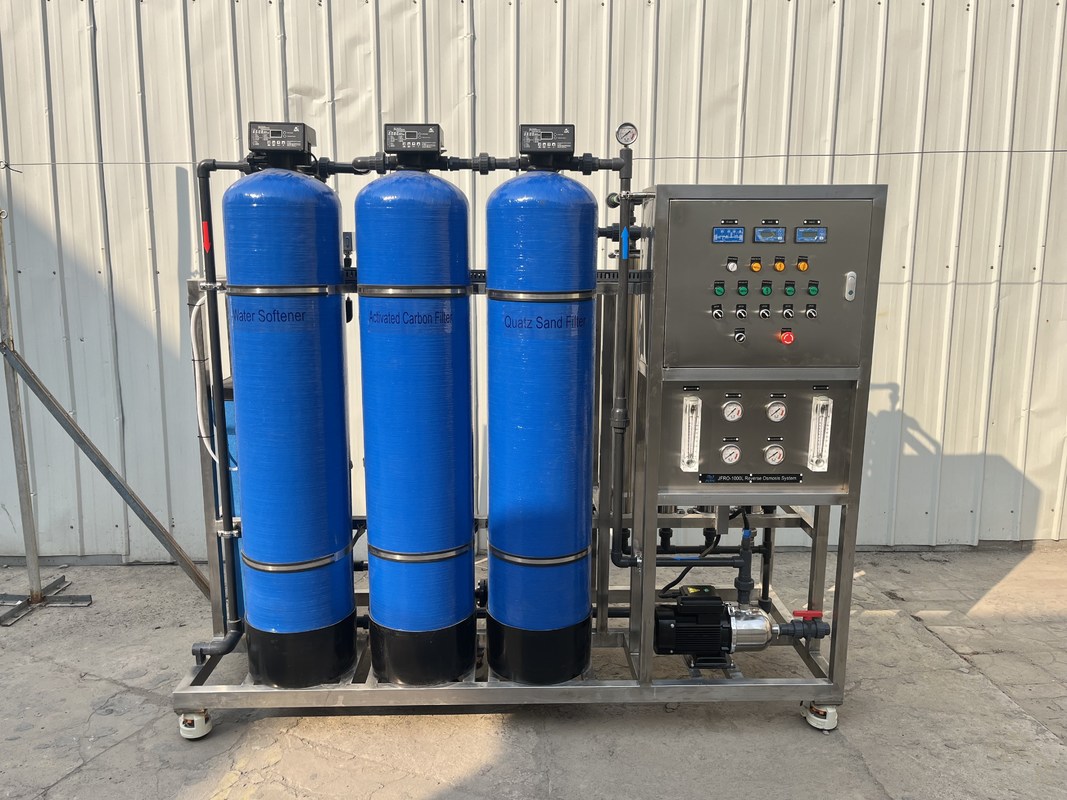 1000 LPH RO System Water Purification Plant Stainless Steel Industrial Ro Plant